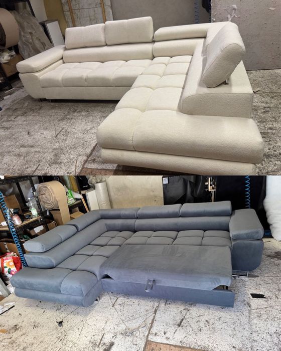 Naroznik Berlin L oraz U, Xl 3 Rozmiary 4 Tkaniny  Pikowany Nowosc