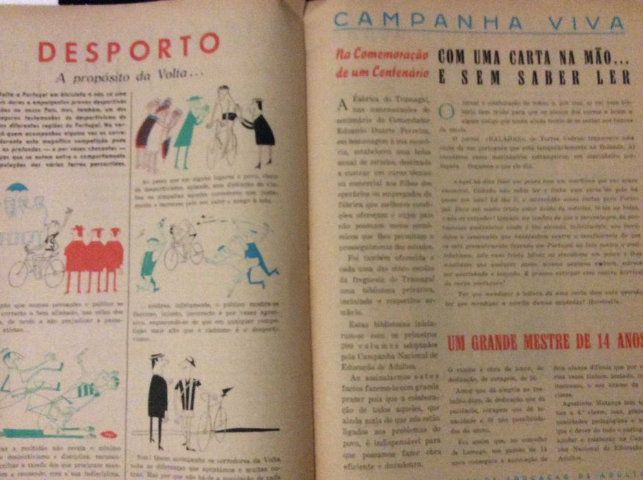 A campanha órgão da companhia nacional de educação de adultos, 1956
