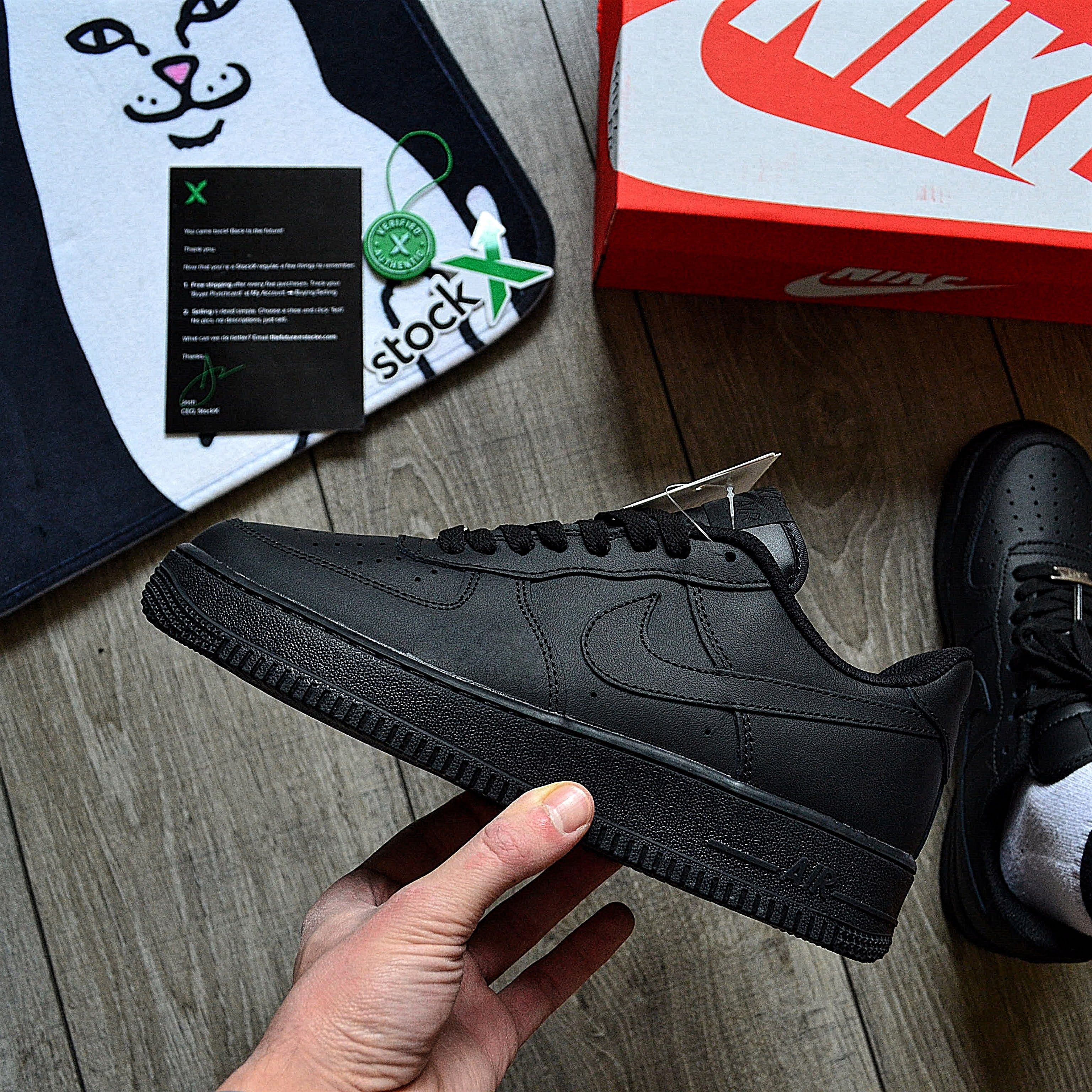 Мужские кроссовки Nike Air Force 1 Low 'Black' Размеры 40-45