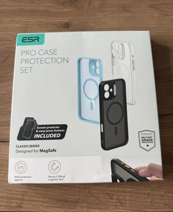 Etui iphone 16 pro max ESR + szkło hartowane. Nowe