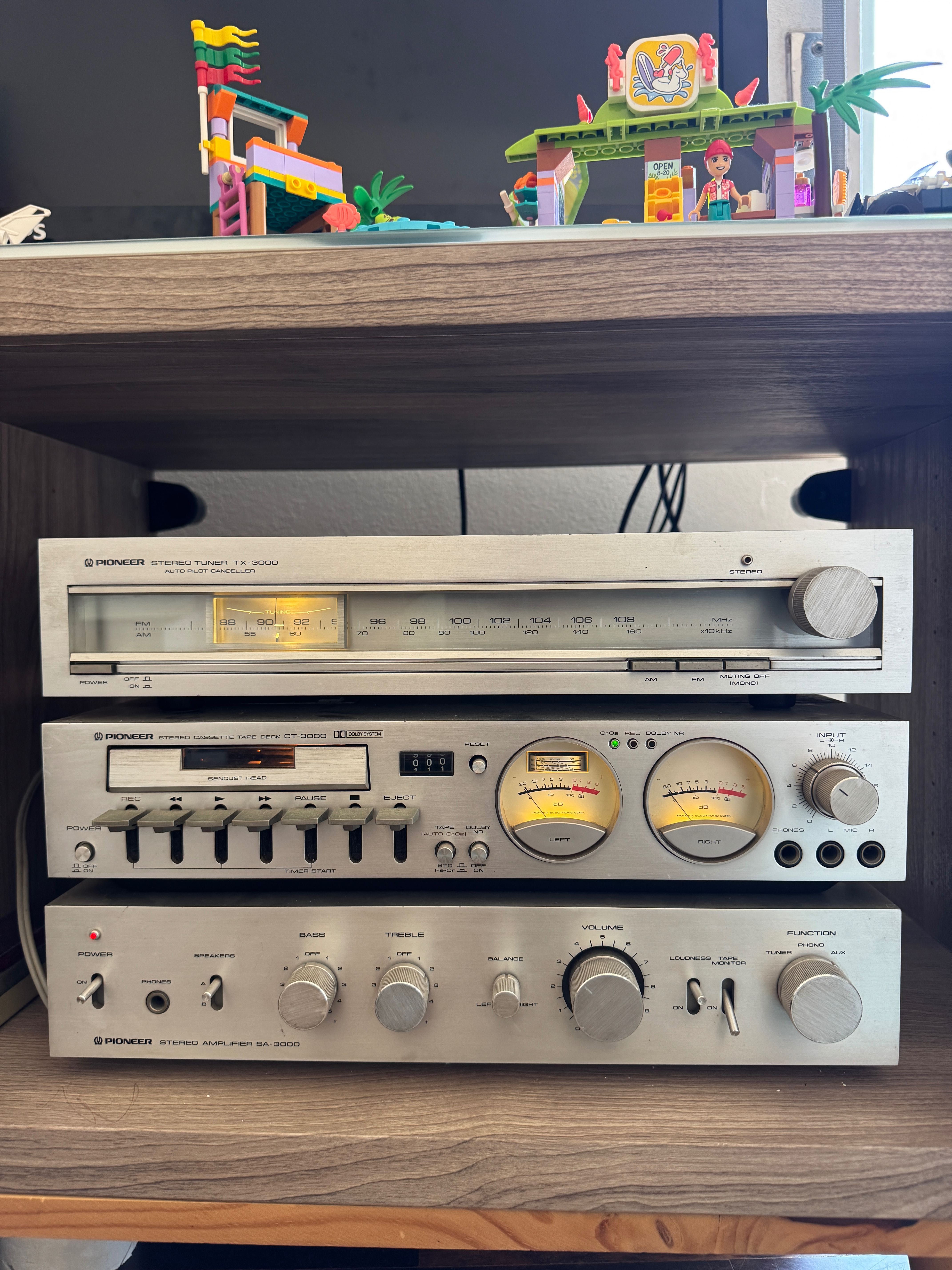 conjunto Pioneer Midi 3000 Raro SA-3000, TX-3000, CT-3000, PL-3000