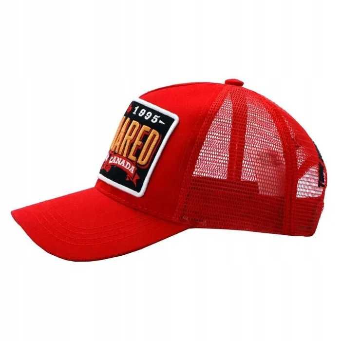 Czapka Bejsbolówka DSQUARED ICON RED Czerwona Siatka