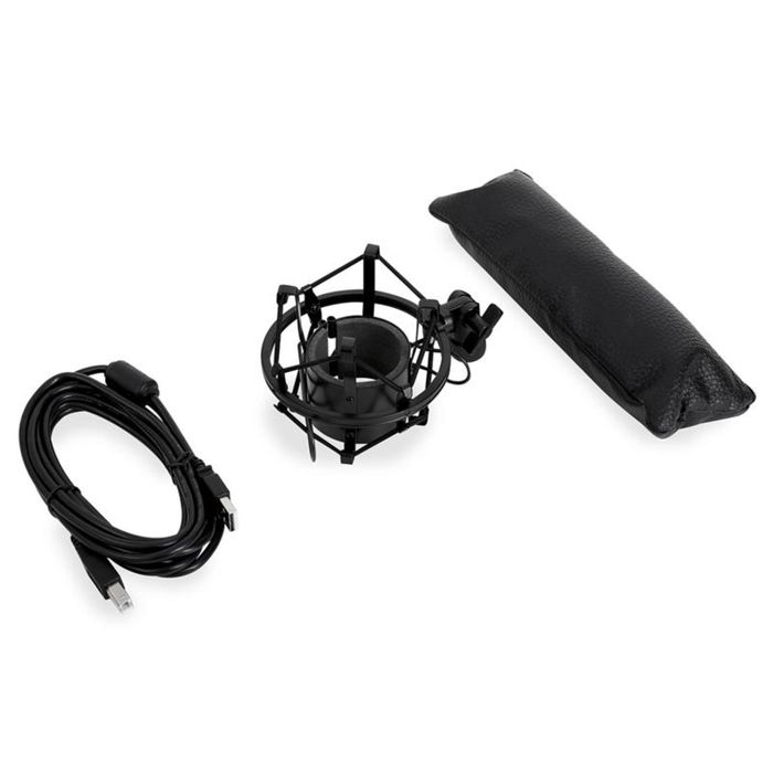 MIC-900B-LED, mikrofon pojemnościowy, studyjny, kardioidalny, USB, LED