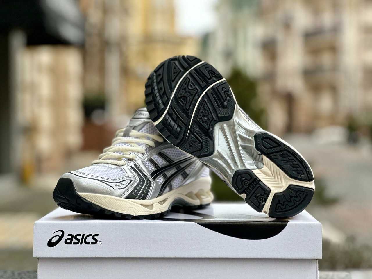 ХІТ! Asics Gel-Kayano 14 White Silver Black | 40 41 42 43 44 45 асикс