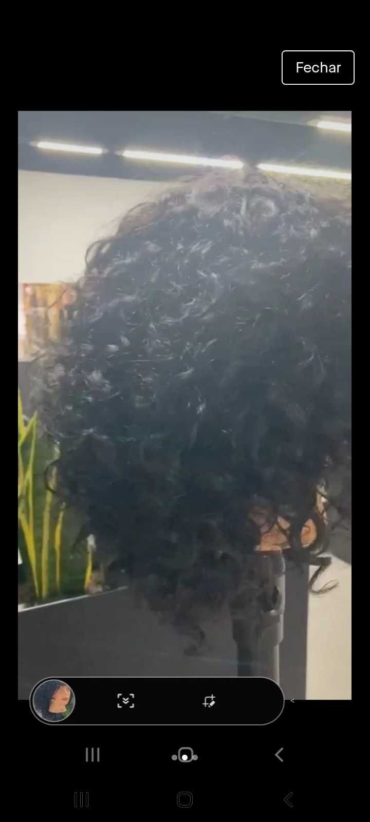 Peruca cabelo natural nunca usada