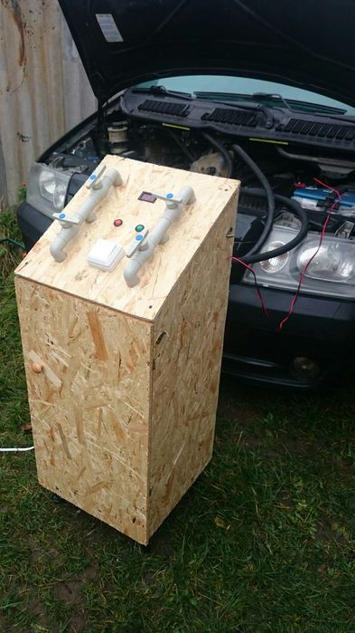 Установка для промивки радіатора пічки на автомобілі