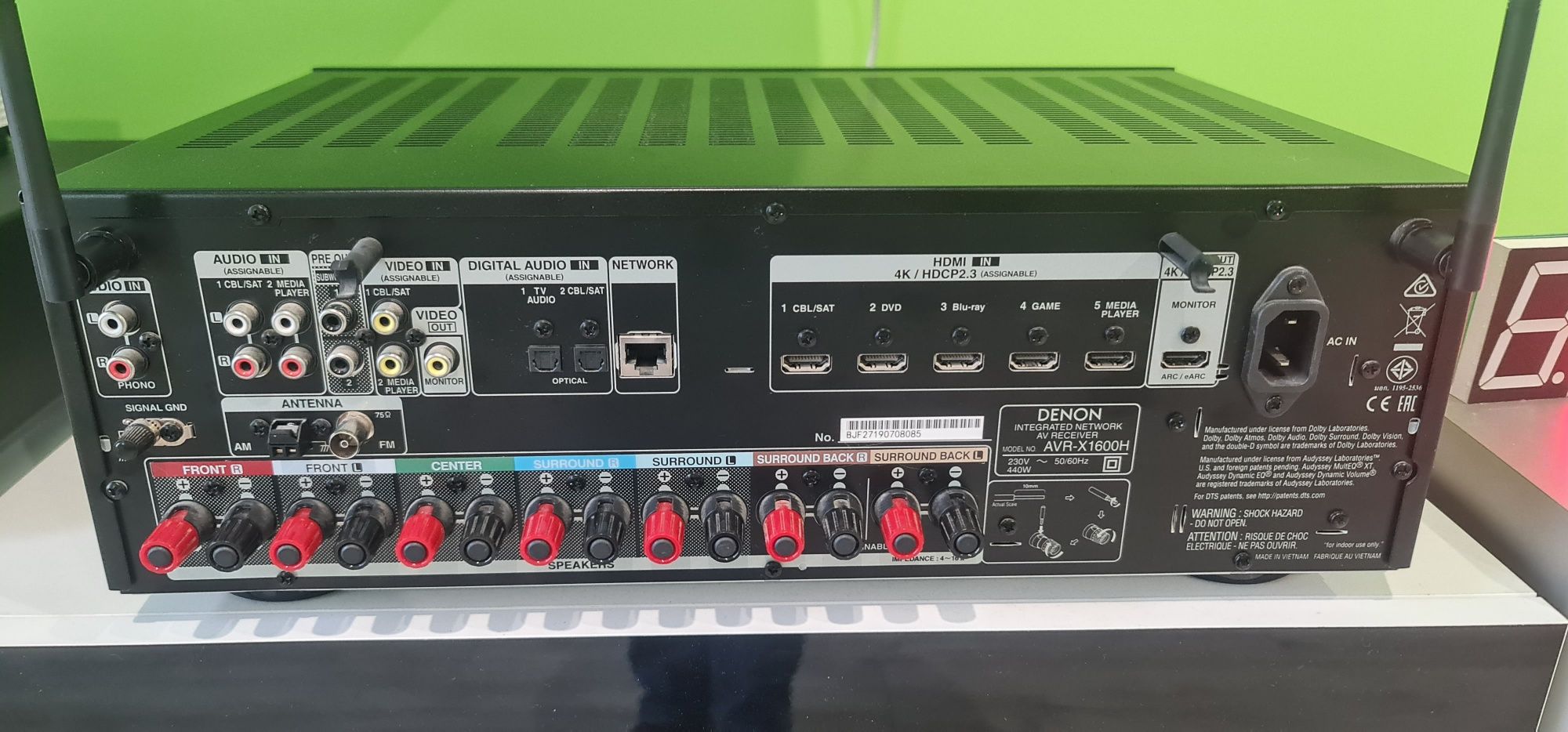 Amplituner Denon AVR-X1600H