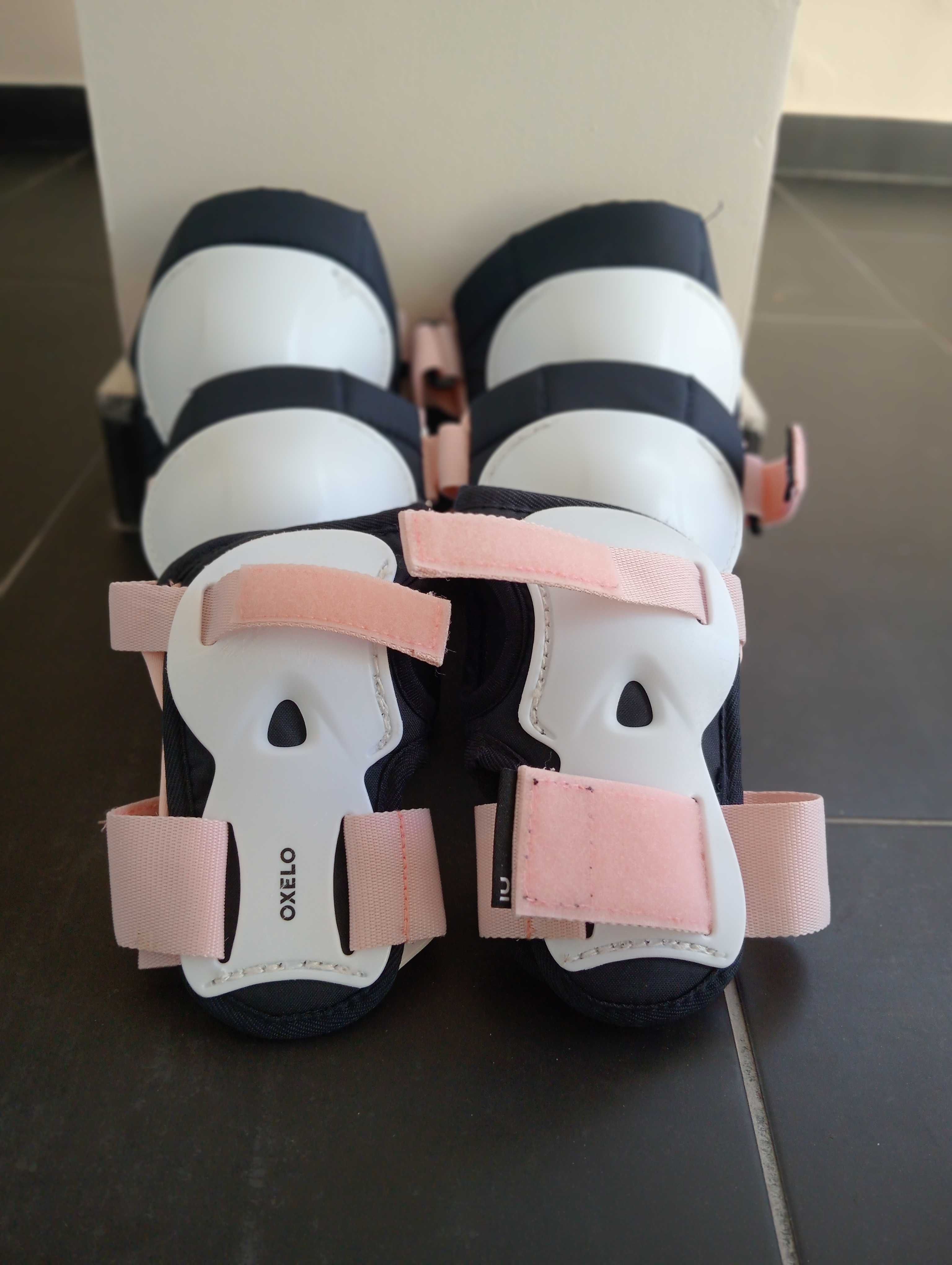 Excelentes patins como novos e kit de proteção