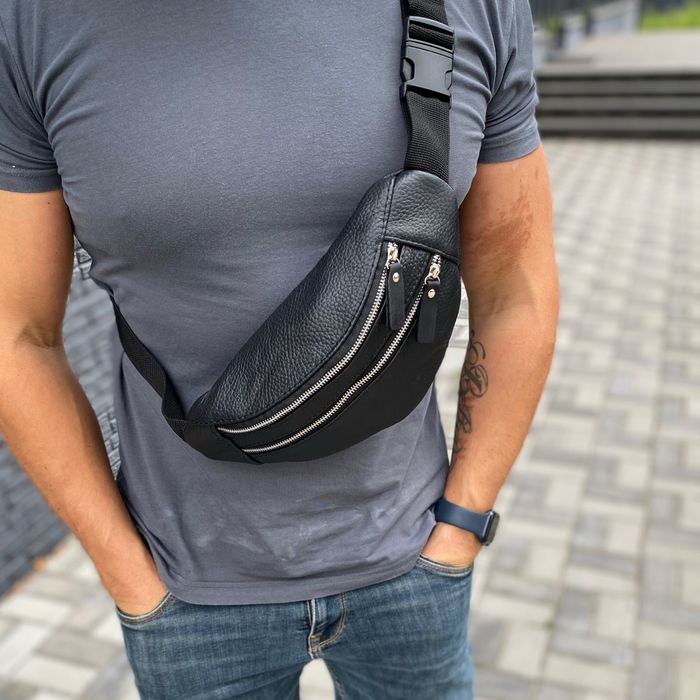 Бананка сумка шкіряна через плече слінг Turtle 2.0