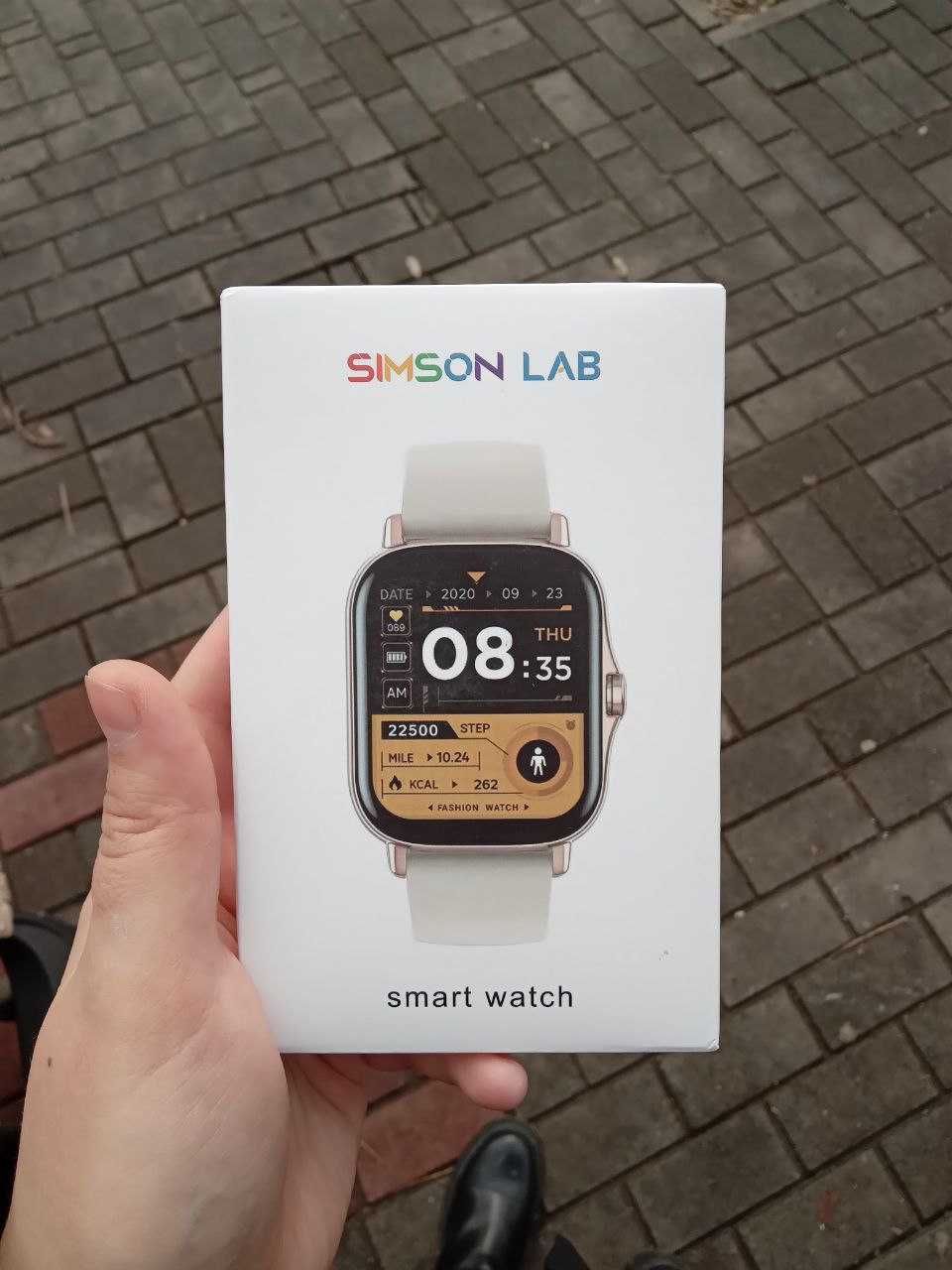 Смарт часы Smart Watch Simson lab + металлический ремешок