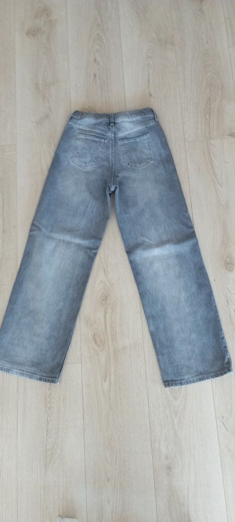 Spodnie H&M szare jeansy jak nowe rozmiar 146