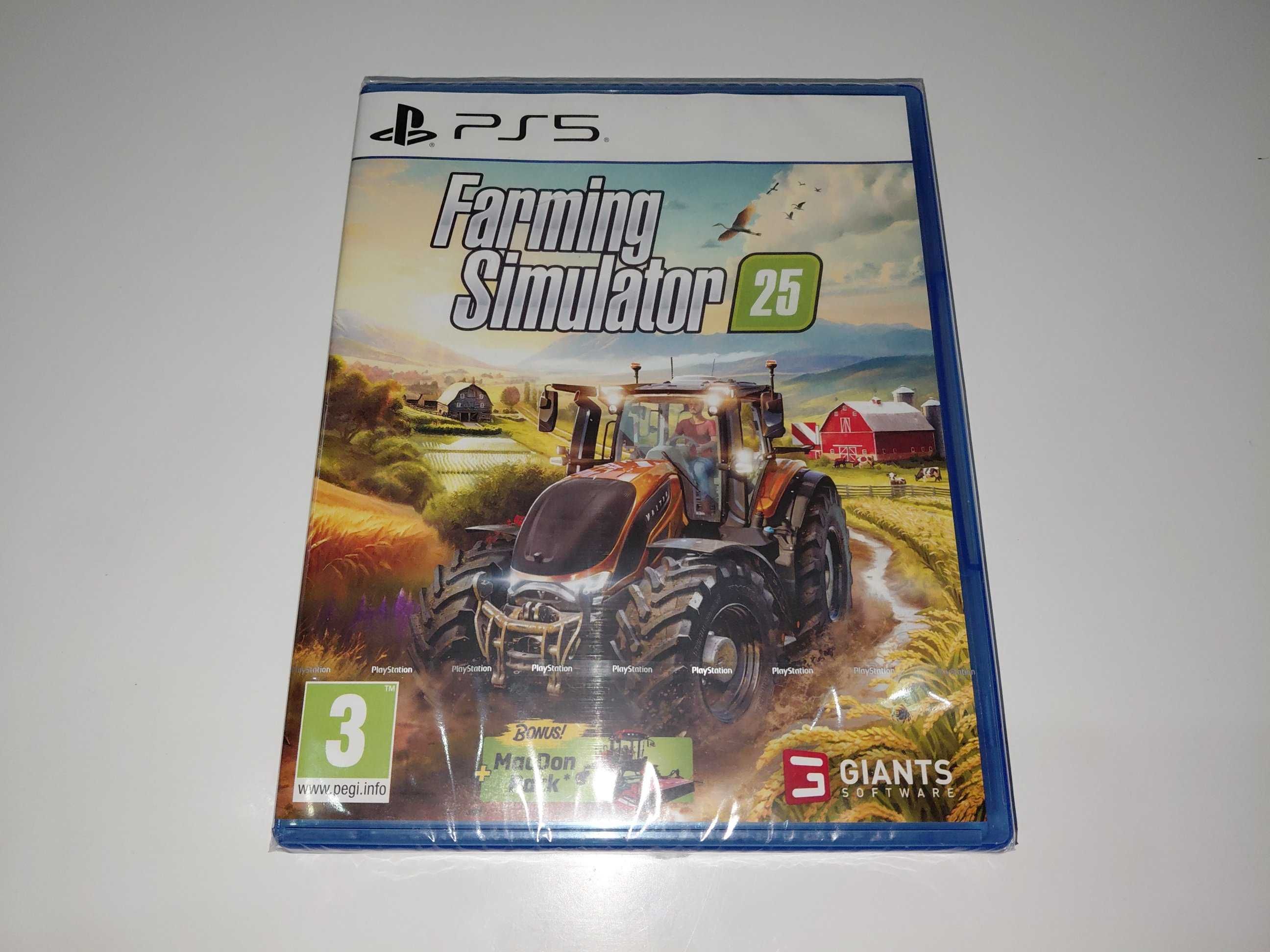 ps5 FARMING SIMULATOR 25 po polsku, symulator farmera gra NOWA!