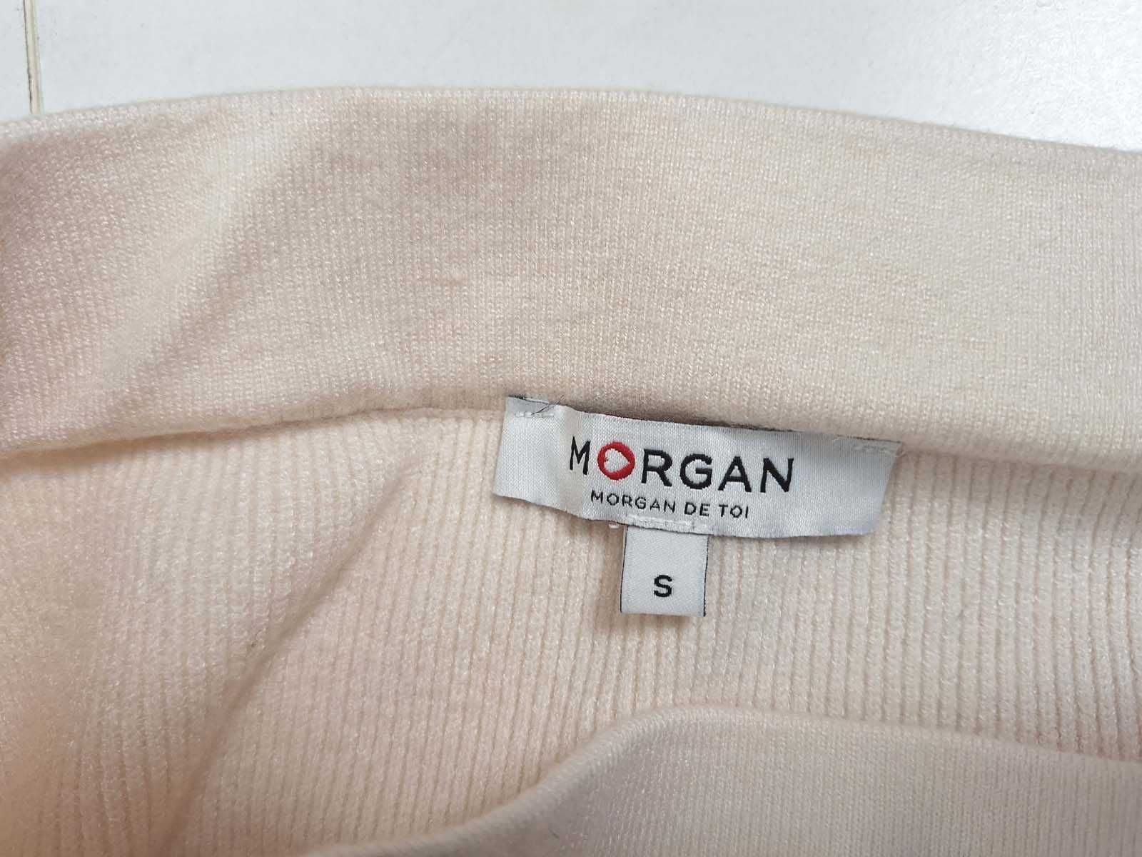 Morgan dzianinowa kremowa spódnica spódniczka S M 36 38 NOWA