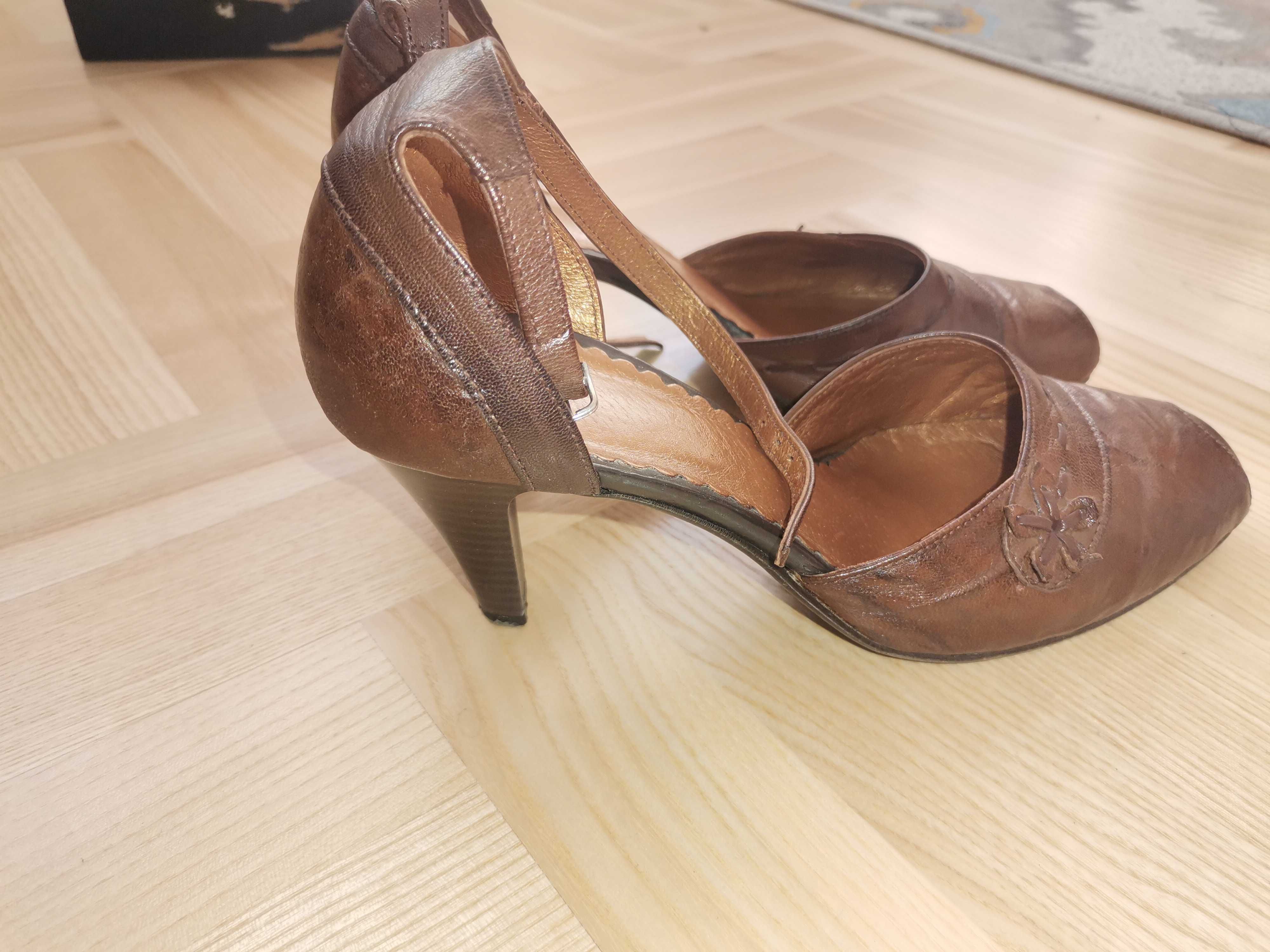 Buty damskie skórzane włoskie rozmiar 38