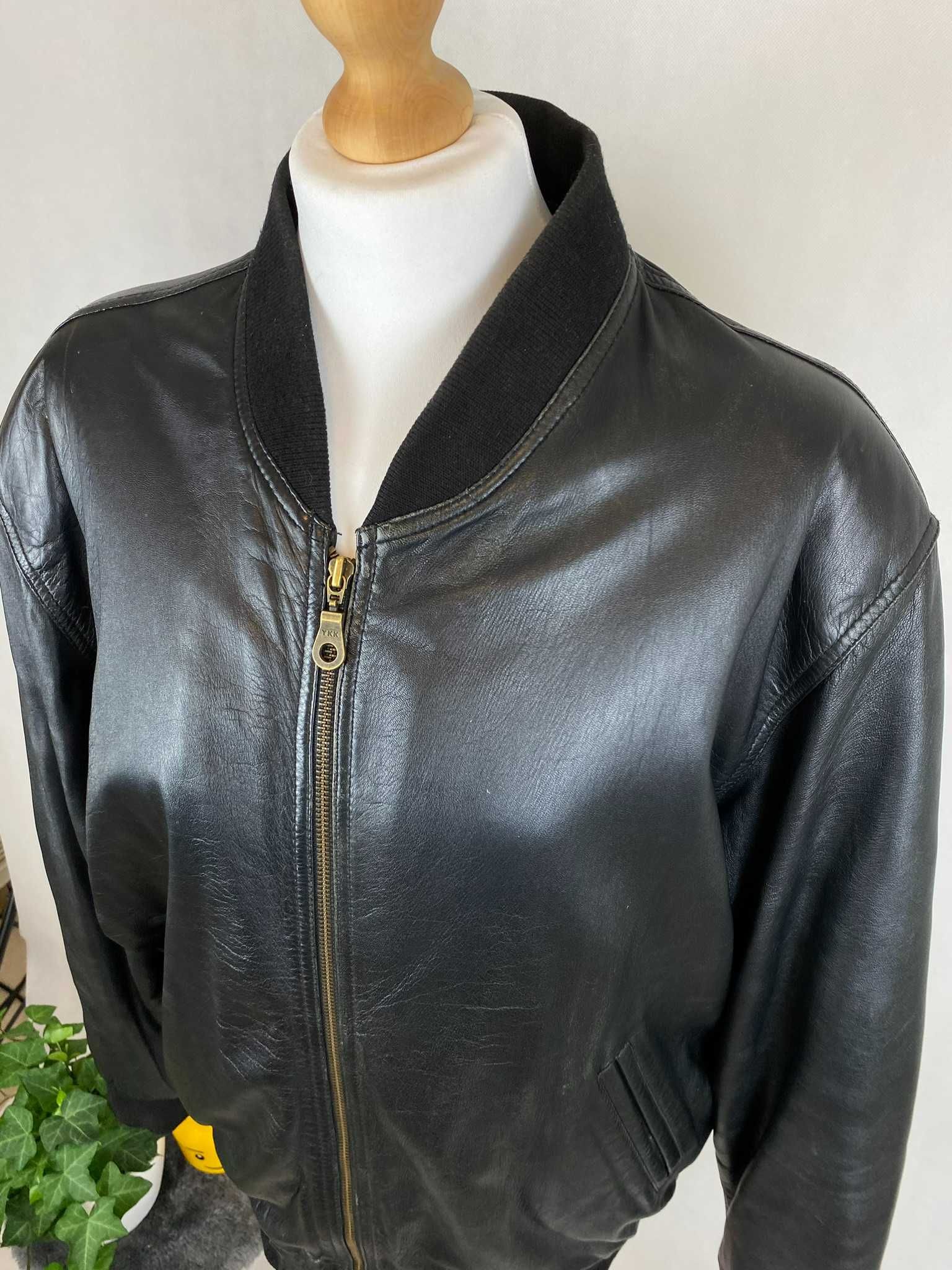 kurtka skórzana real leather bomberka avant garde archive