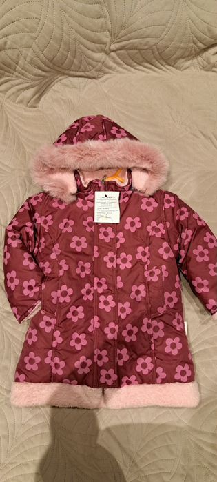 Kurtka zimowa dla dziewczynki r.98
