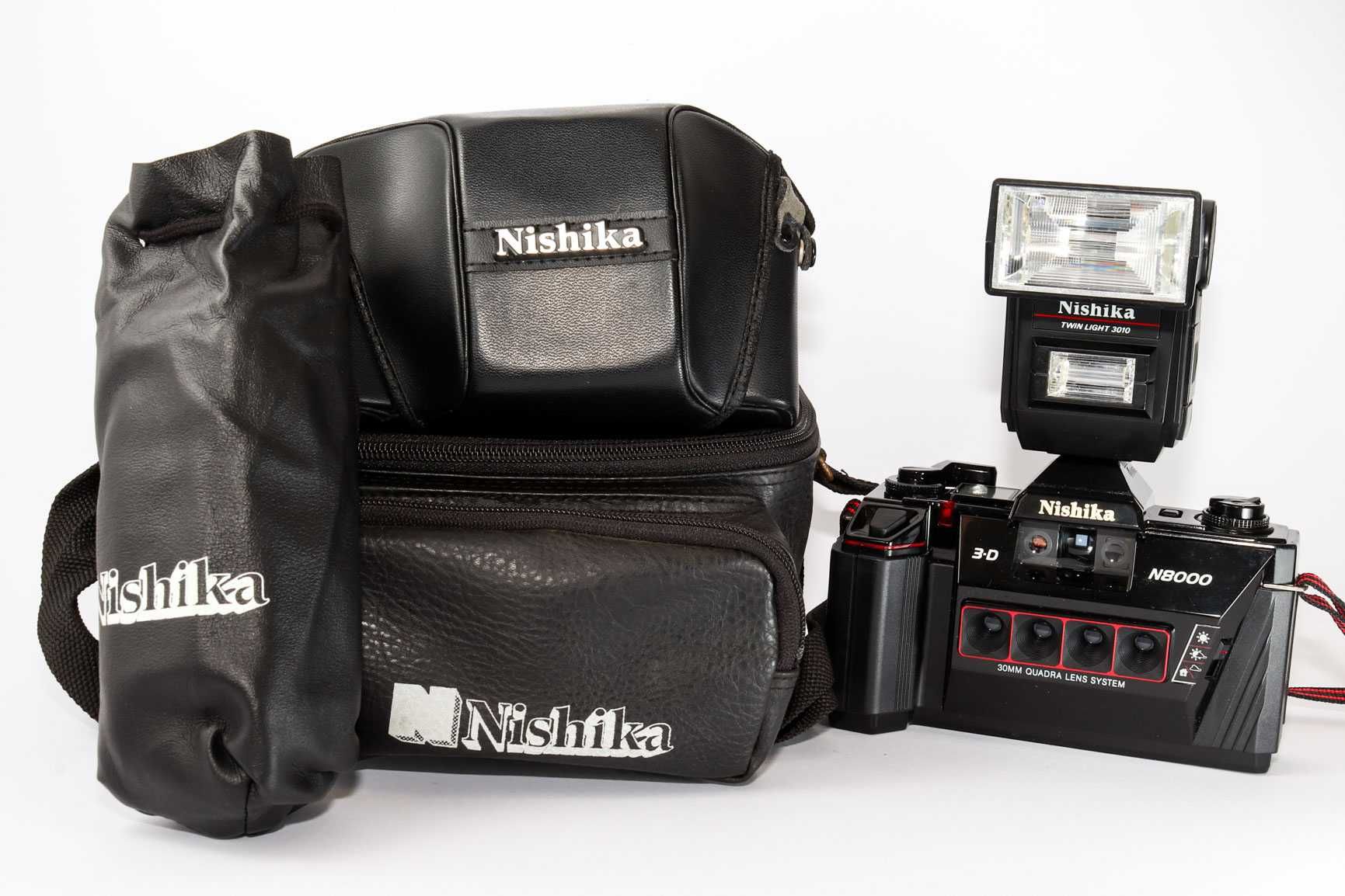 Nishika N 8000 aparat analogowy do gifów i zdjęć 3d na kliszę Nowy set