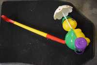Jeździk, pchacz  żółw Żółwik z rączką i parasolką, zabawka Polesie