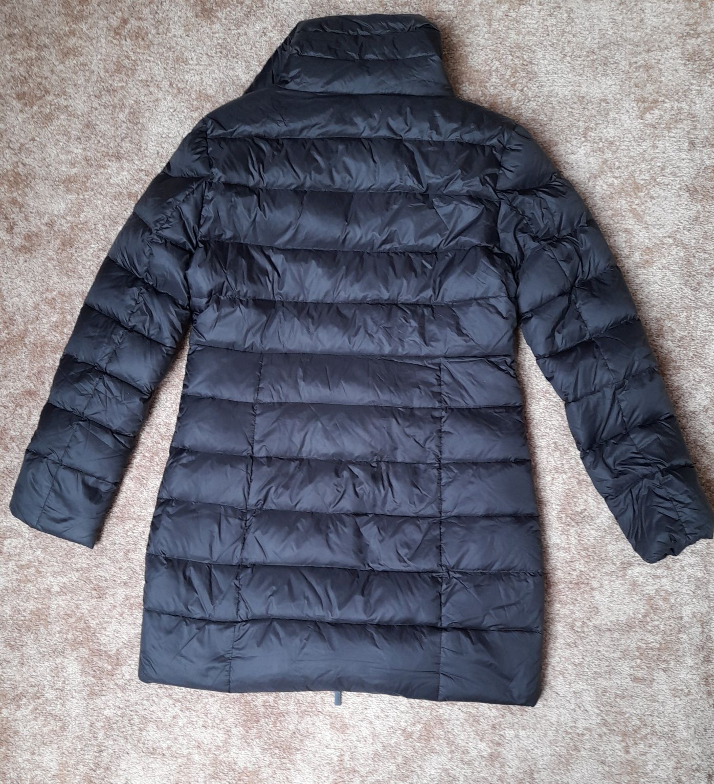 Diverse czarny XL płaszcz puchowy pikowany wysoka stójka