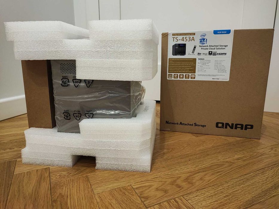 Serwer plików QNAP TS-453A, NAS, Intel CPU, 16GB RAM, 4x3TB WD, Pilot