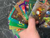 - 10 szt Kolorowe karty Pokemon Metalizowane nie złote czarne srebrne