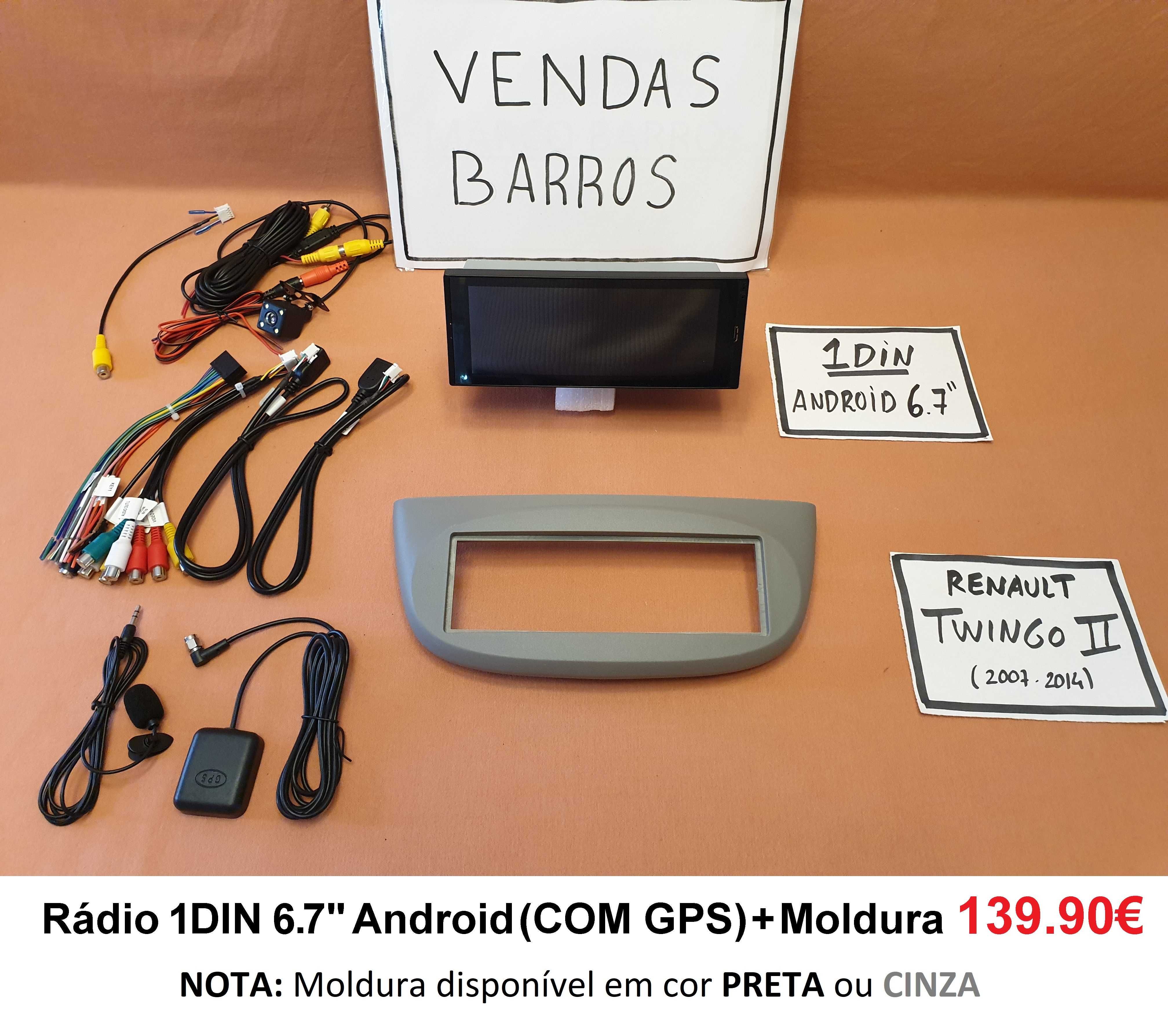 Rádio 1DIN Renault TWINGO 1 / 2 • (1996 a 2014) • Android (2DIN)