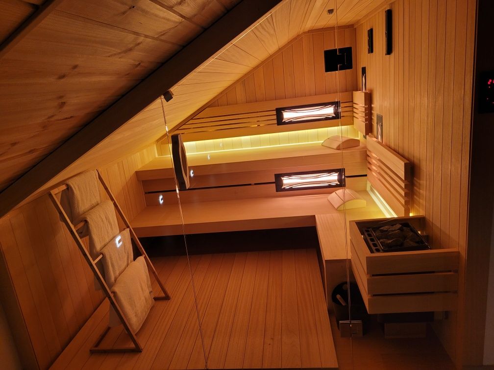 Sauna fińska szyta na miarę 1.8x1.3x2.0