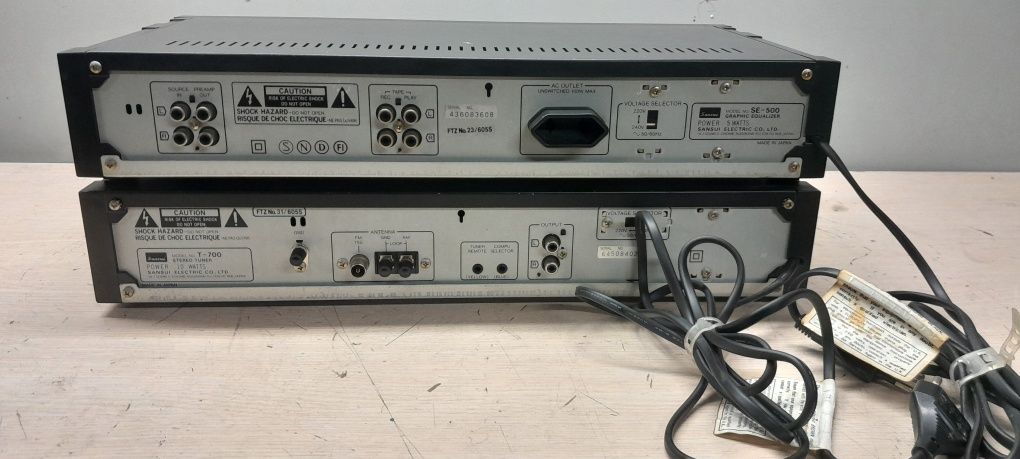 Korektor graficzny Sansui SE-500 + Tuner T-700