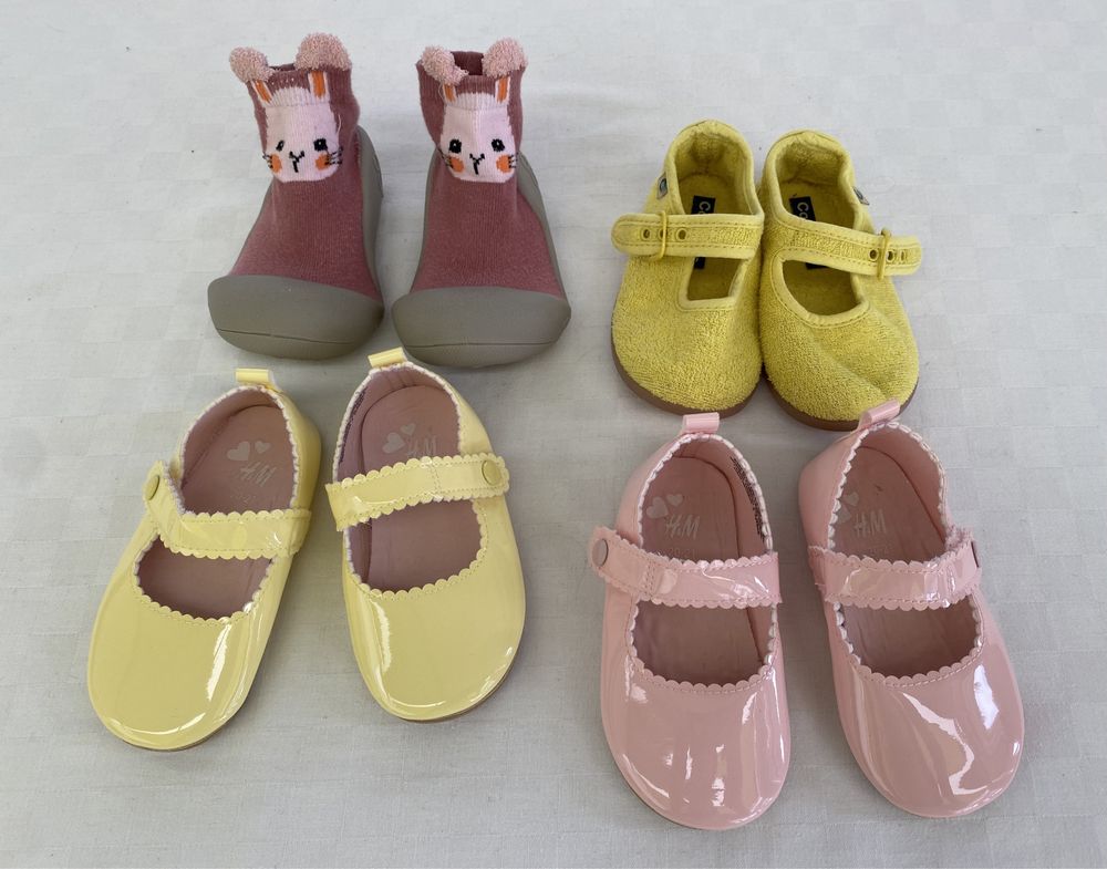 Lote calçado sapatinhos lindos bebe menina 1-2 anos