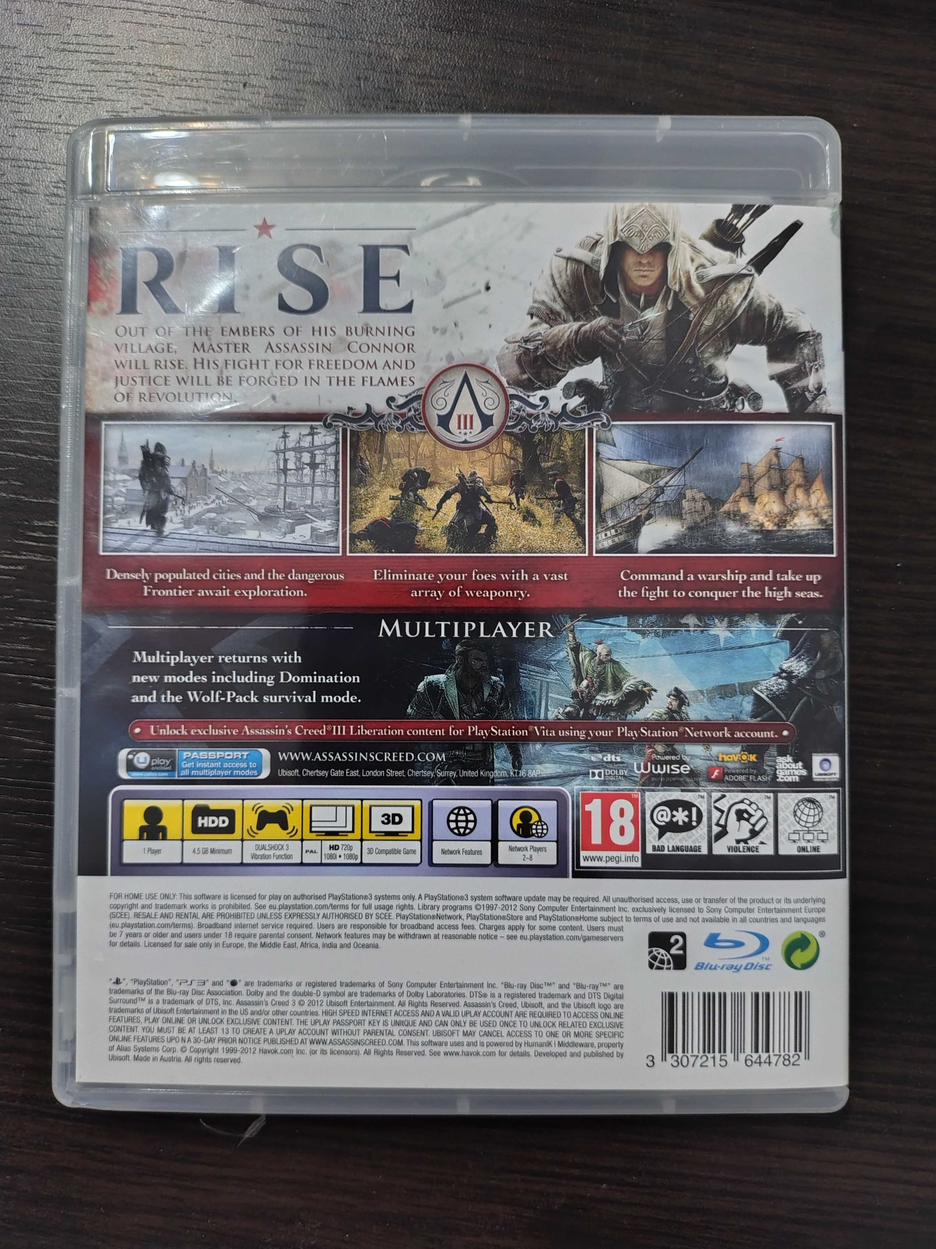 Assassin's Creed III Sony PlayStation 3 (PS3)