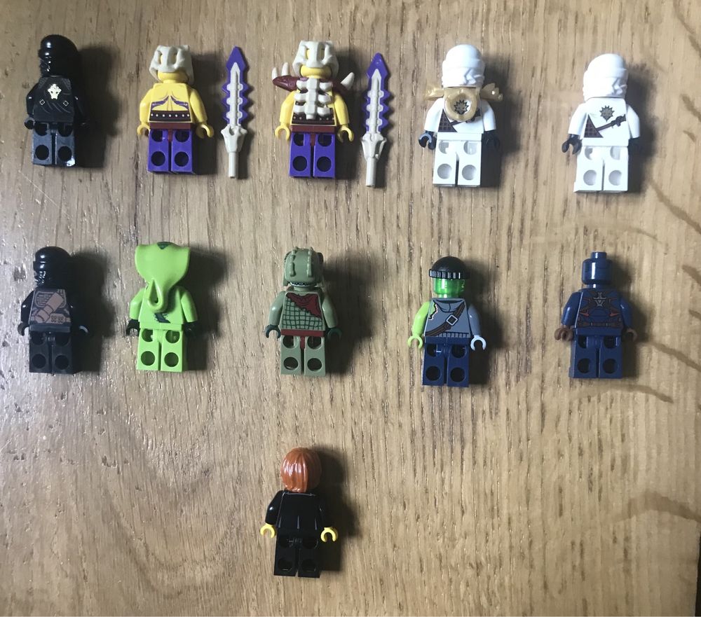 Lego figurki ninjago, chima i marvel