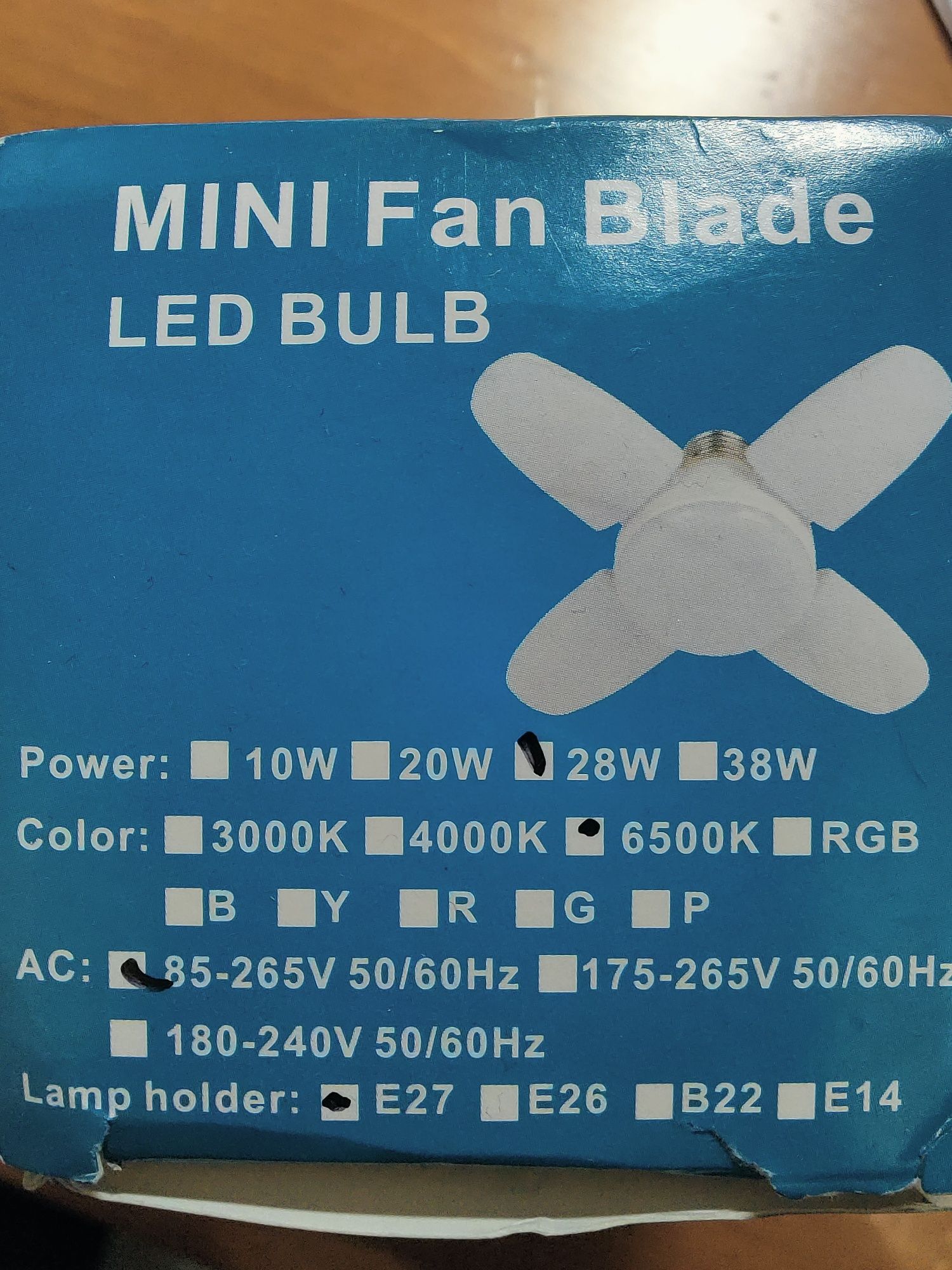 Mini lâmpada led e27 multi