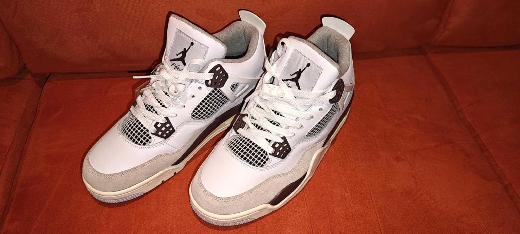 Buty Nike Air Jordan 4 Retro Białe r.44
