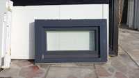 Drewniane okna piwniczne małe antracyt 83x52 antracytowe DOWÓZ KRAJ
