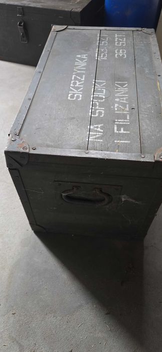 Skrzynie drewniane wojskowe