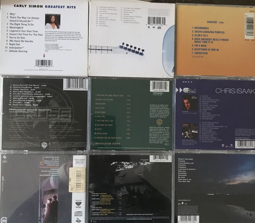 CDs Pop Rock (C-D) Chris Rea, Chris Isaak, Carly Simon, David Gray