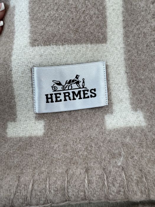 Nowy zestaw hermes Avalon koc poduszki kaszmir welna merino