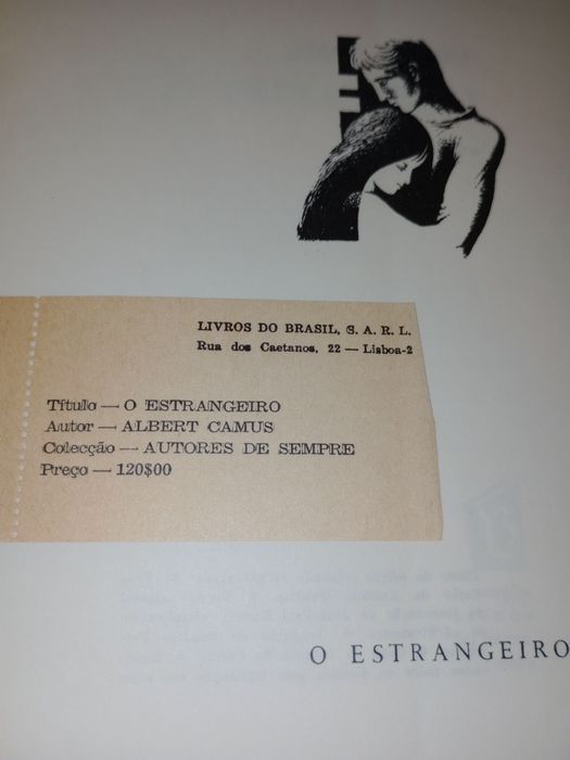 Livro " O estrangeiro "