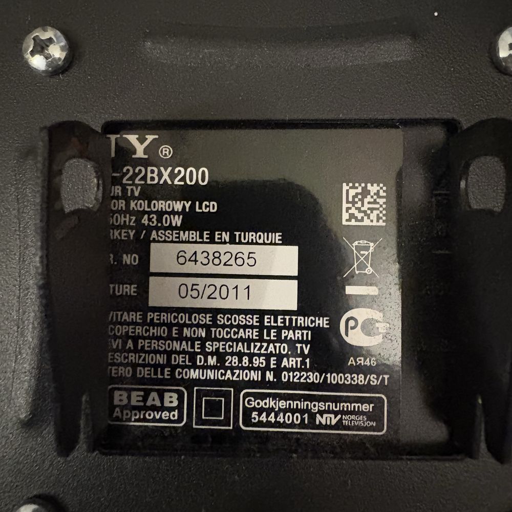 Telewizor Sony Bravia ekran LCD 32 cale