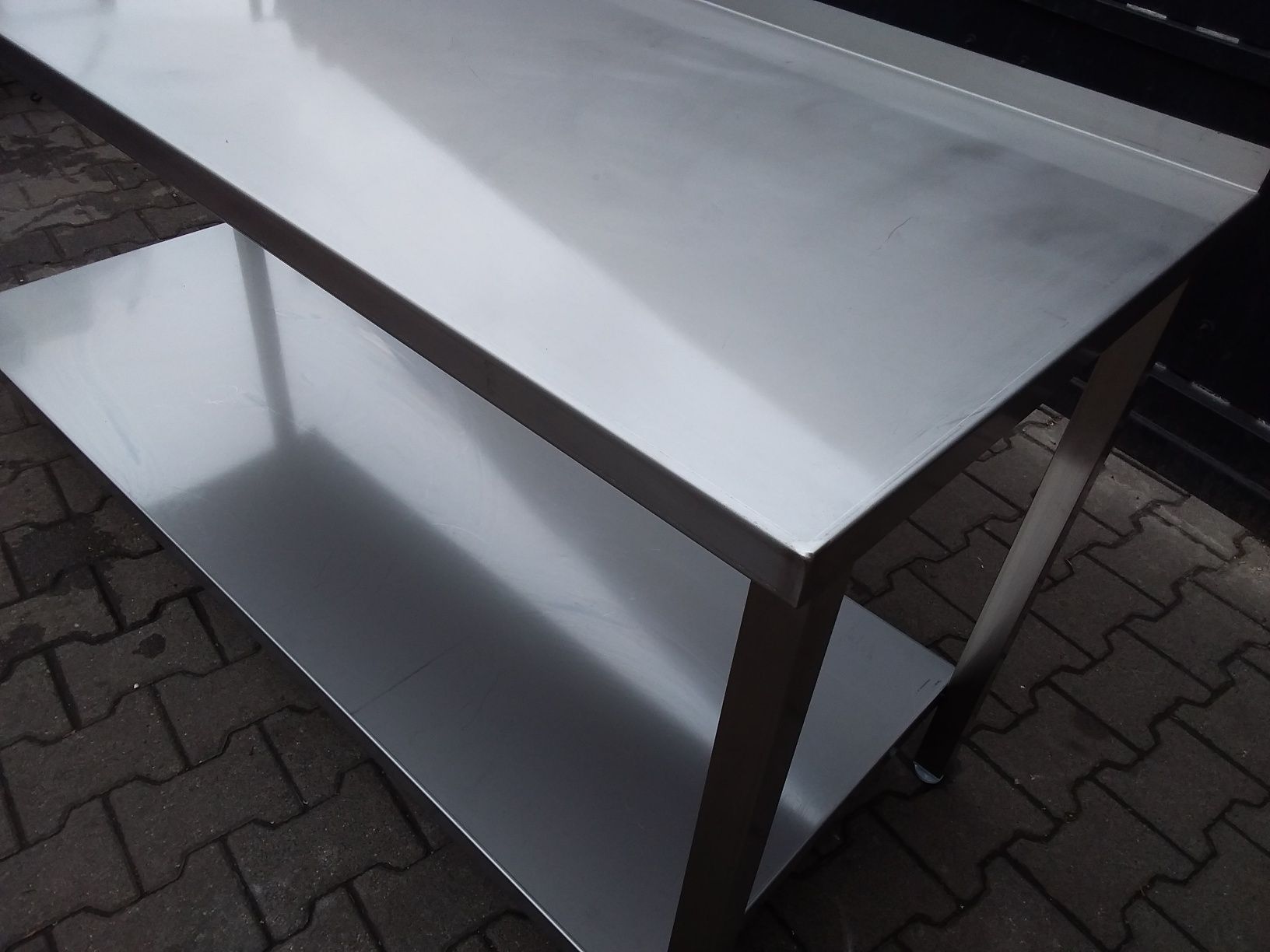 Stół gastronomiczny 70x160cm nierdzewny solidny spawany gruby wysyłka