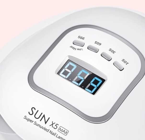 Lampa do Paznokci Led UV, mocna, LCD, do hybrydy, zestaw