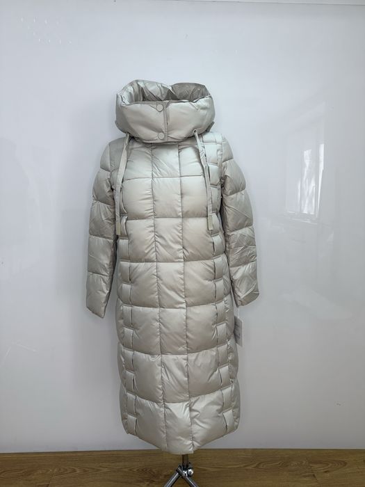 Женский удлиненный пуховик CLASNA усі розміри