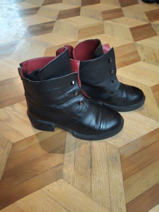 39 Кожаные ботильоны ботинки ботиночки