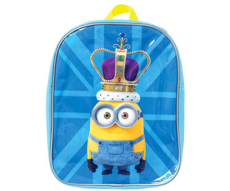 Mochila Escolar Minions "British Crown" 25x31 cm NOVAS