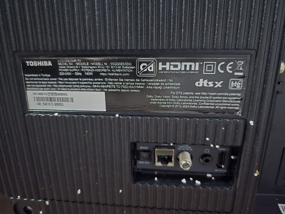 Telewizor marki TOSHIBA 55 cali SMART TV ,NOWY,  Google Tv