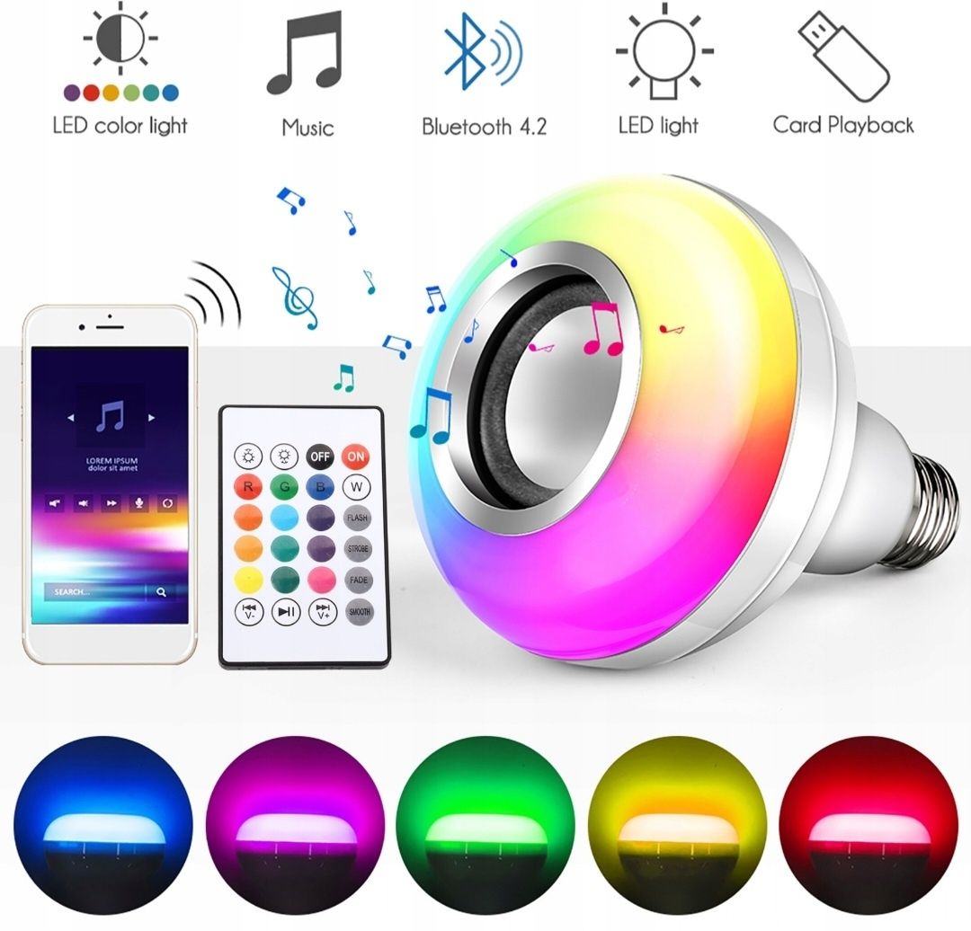 Żarówka Led z Bluetooth