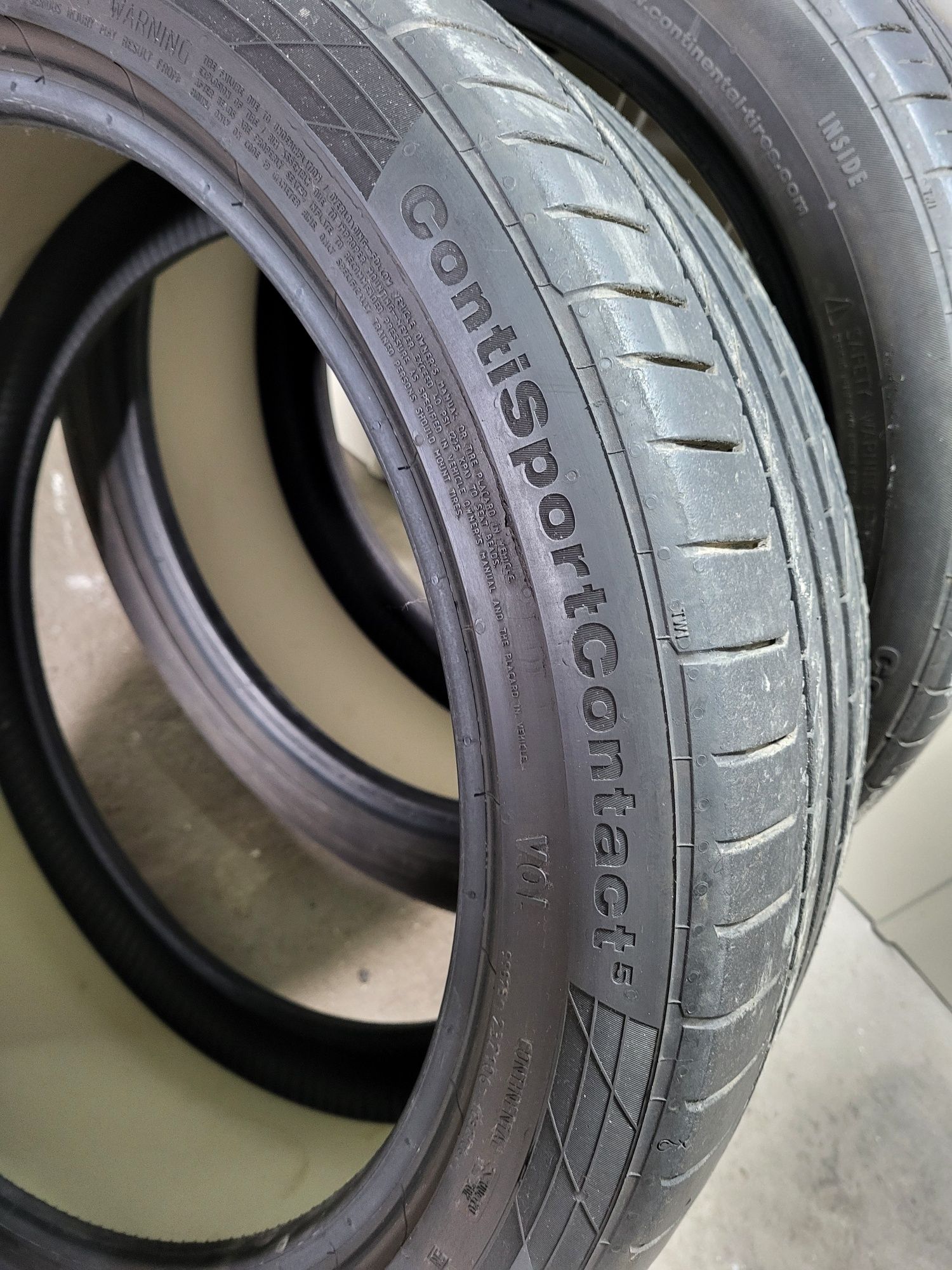 2× Continental SportContact 5 255/40R19 100 W Rant, ContiSilent