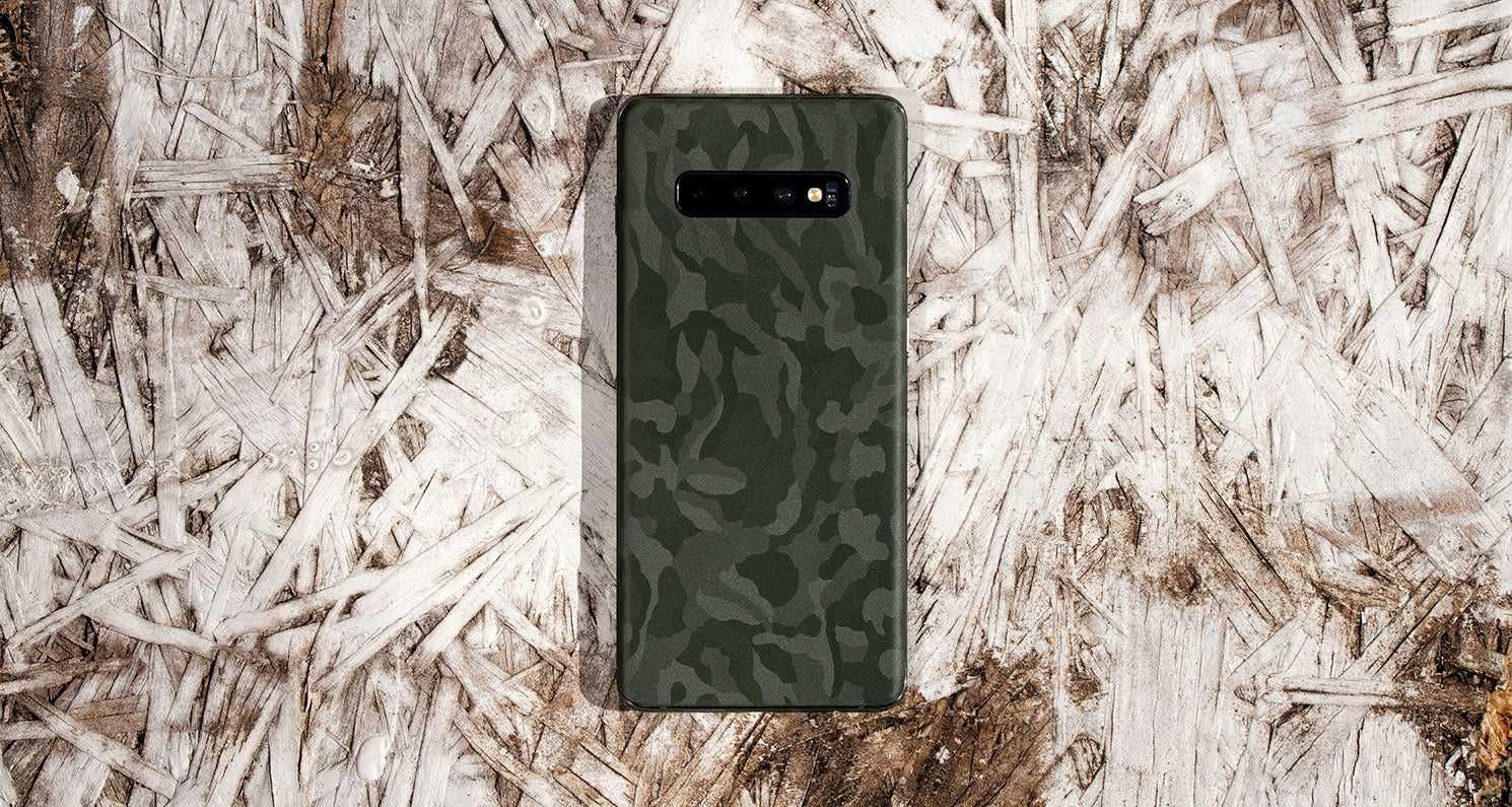 Захисна камуфляжна плівка Camo Green Black на задню панель смартфона