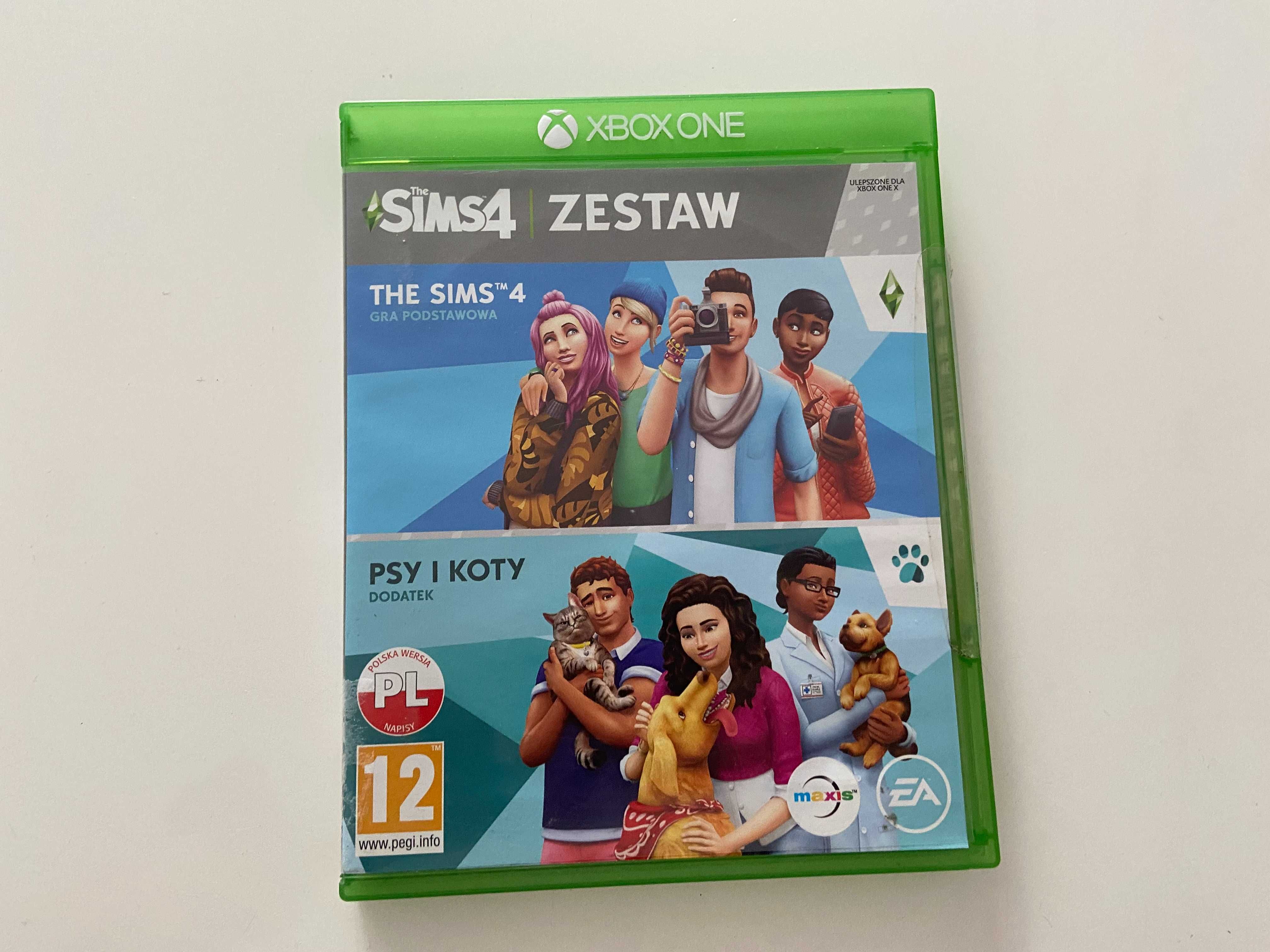 Sims 4 + Sims 4 Psy i Koty Xbox One XONE Zestaw Specjalny