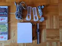 Nintendo WII + 10 gier + 2 remote 2 x kierownica